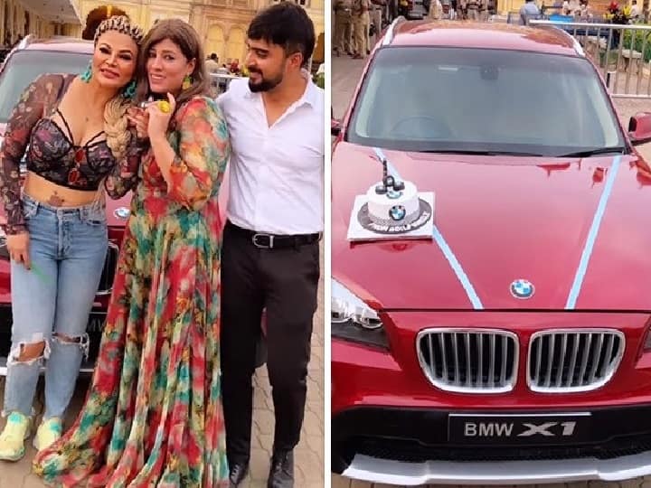 Rakhi Sawant flaunts her new BMW X1 worth Rs. 40 lakh; says she is grateful for the gift Rakhi Sawant: கார் வாங்க காசு இல்ல.. மனம் நொந்த நடிகைக்கு BMW கார் பரிசு கொடுத்த நண்பர்கள்..