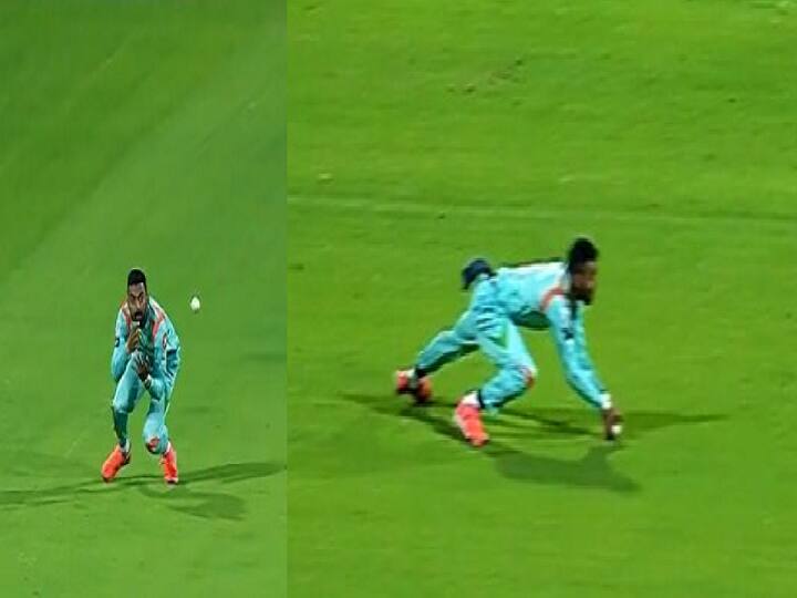 LSG vs RCB,IPL 2022: KL Rahul brilliant low catch to dismiss Anuj Rawat, Watch Video KL Rahul Catch: ஆர்சிபி அணிக்கு எதிராக ராகுல் பிடித்த சூப்பர் கேட்ச்.. வைரல் வீடியோ !
