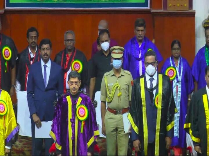 DMK ministers boycott the event as the governor attends the Annamalai University graduation ceremony ஆளுநர் பங்கேற்ற அண்ணாமலை பல்கலைக்கழக பட்டமளிப்பு விழா - நிகழ்ச்சியை புறக்கணித்த அமைச்சர்கள்