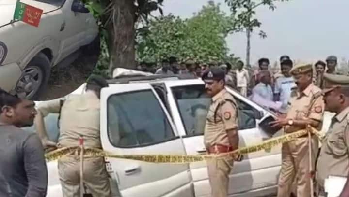 Crime News: Men murders and dead body left in SUV at Barabanki check in details Crime News: યુવકની હત્યા કરીને શબ SUVમાં છોડી દીધું, ગાડી પર હતો ભાજપનો ઝંડો, જાણો શું છે મામલો