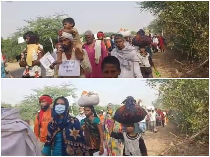 Rajasthan, Bharatpur district People of Dalit community migrating from the village ANN Rajasthan: राजस्थान के भरतपुर में दबंगों के डर से गांव से पलायन कर रहे दलित समुदाय के लोग, जानें क्या है मामला