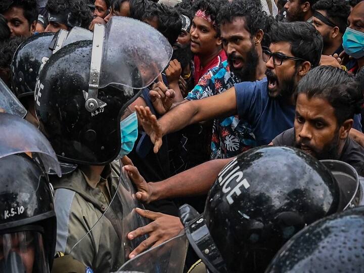 One Dead 10 Injured After Sri Lanka economic crisis Police Open Fire At Anti-Govt Protesters Prime Minister Mahinda Rajapaksa One Dead, 12 Injured After Sri Lanka Police Open Fire At Anti-Govt Protesters