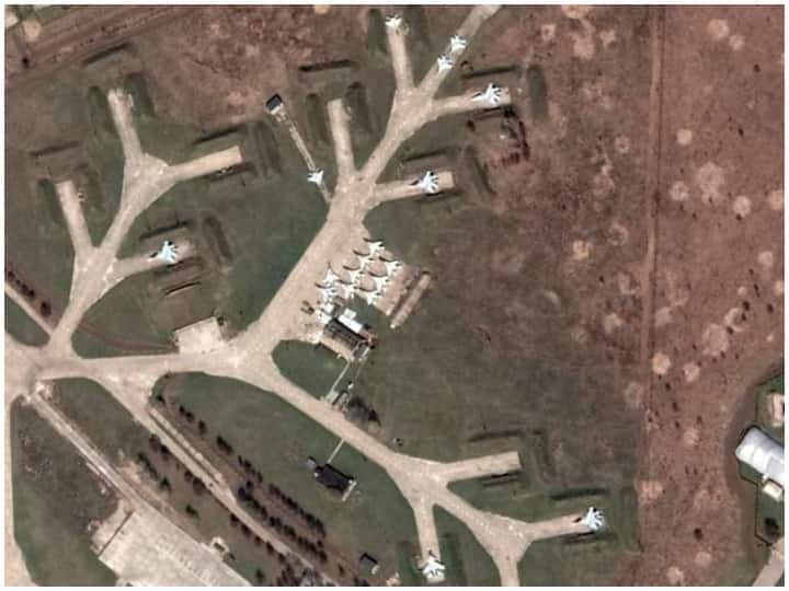 Russia Ukraine War Google maps opened a view of Russian military infrastructure in which ballistic missiles, fighter jets nuclear powered warships ANN रूस के सैन्य ठिकानों की गूगल मैप तस्वीरें आईं सामने, बैलिस्टिक मिसाइल और फाइटर जेट हैं तैनात