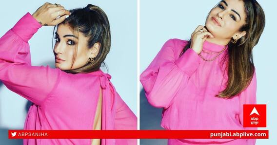 ਗੁਲਾਬੀ ਡ੍ਰੈੱਸ 'ਚ ਰਵੀਨਾ ਟੰਡਨ ਦੀਆਂ ਤਸਵੀਰਾਂ