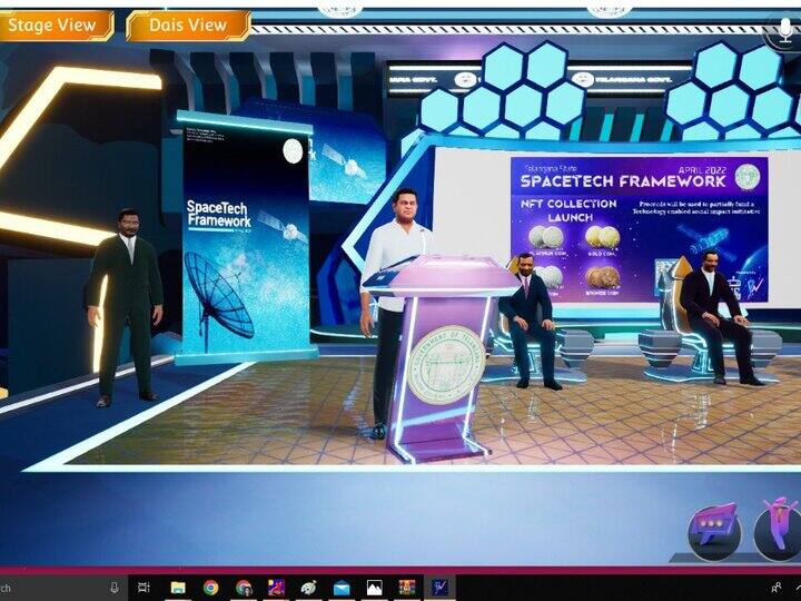 Telangana Government Launches SpaceTech Framework On Metaverse Telangana Government Launches SpaceTech Framework On Metaverse