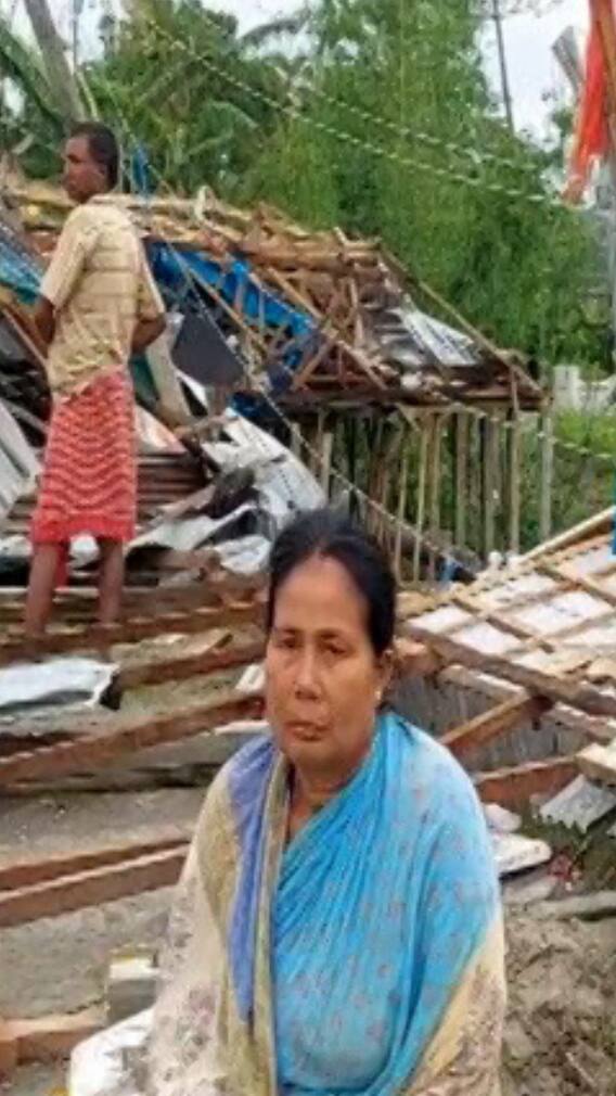 কালবৈশাখীর তাণ্ডব কোচবিহারে
