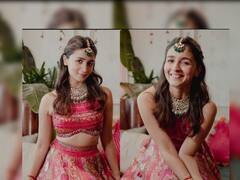 Alia Bhatt : सोन्या-चांदीची जरी अन् तयार करायला लागले तब्बल 3000 तास; आलियाचा भरजरीत मेहंदीचा लेहंगा
