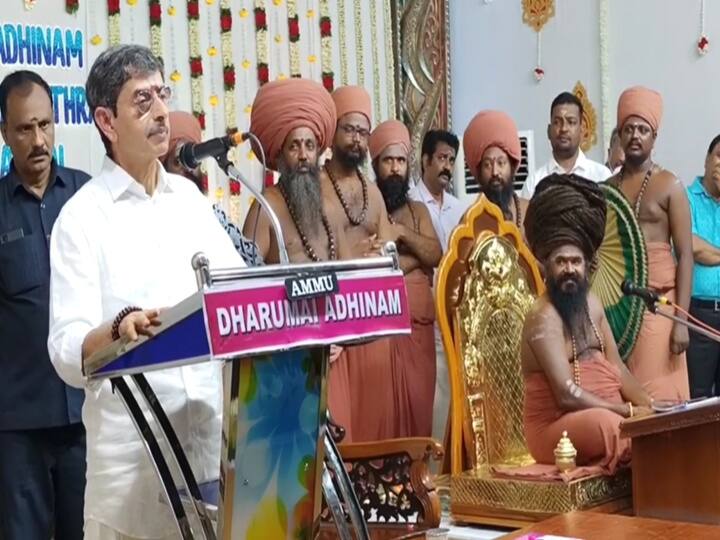 Tamil Nadu has two suns - Dharmapuram Adheenam talk. “தமிழகத்திற்கு இரண்டு சூரியன்கள்; அதில் ஒன்னு ஆளுநர் ரவி” - தருமபுரம் ஆதீனம் பேச்சால் பரபரப்பு