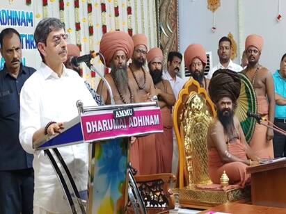 Tamil Nadu has two suns - Dharmapuram Adheenam talk. “தமிழகத்திற்கு இரண்டு சூரியன்கள் அதில் ஒன்னு ஆளுநர் ரவி” - தருமபுரம் ஆதீனம் பேச்சால் பரபரப்பு