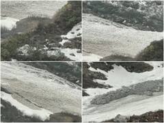 Watch: उत्तराखंड में गर्मी का प्रकोप, हेमकुंड साहिब यात्रा मार्ग के पास बर्फ पिघलकर नदी में बहती दिखी