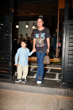 बेटे तैमूर के साथ डिनर पर पहुंचीं करीना कपूर खान, सामने आईं ये खूबसूरत तस्वीरें