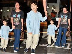 પુત્ર તૈમૂર સાથે ડિનર કરવા પહોંચી કરીના કપૂર ખાન, સામે આવી સુંદર તસવીરો