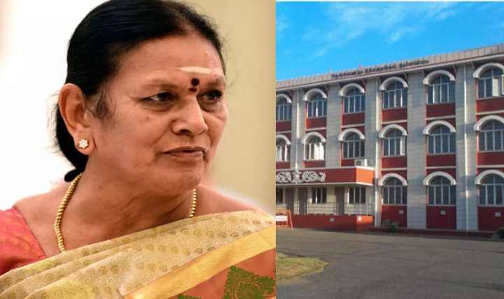 Ex Minister Saroja surrenders at Namakkal court after acquitted in job cheating case in TamilNadu ExMinister Saroja: பண மோசடி புகார்:  நாமக்கல் நீதிமன்றத்தில் முன்னாள் அமைச்சர் சரோஜா சரண்