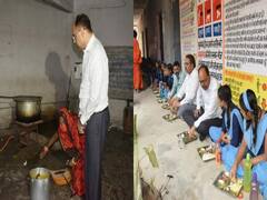 In Pics: अचानक स्कूल पहुंचे पटना DM, रसोई घर का किया निरीक्षण, फिर बच्चों के साथ खाया मिड डे मील का खाना