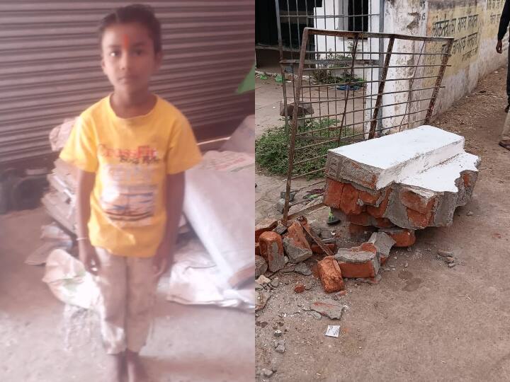 Gate of Anganwadi Center Collapsed Girl Student Died in Raisen of MP ANN आंगनबाड़ी केंद्र का बाउंड्री वॉल और गेट गिरा, नीचे दबने से बच्ची की मौत, पिता ने की यह मांग