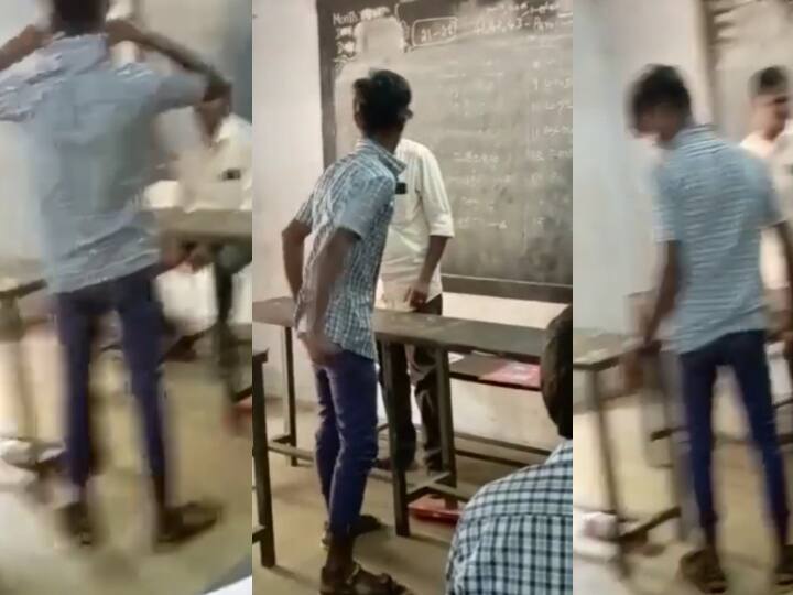 vellore thiruvathur school doesnt submitted record note and Intimidation to teacher with abuse words Crime : ரெக்கார்ட் நோட் சமர்ப்பிக்காமல் பாய் போட்டு தூங்கிய மாணவன்.. தட்டிக்கேட்ட ஆசிரியருக்கு மிரட்டல்