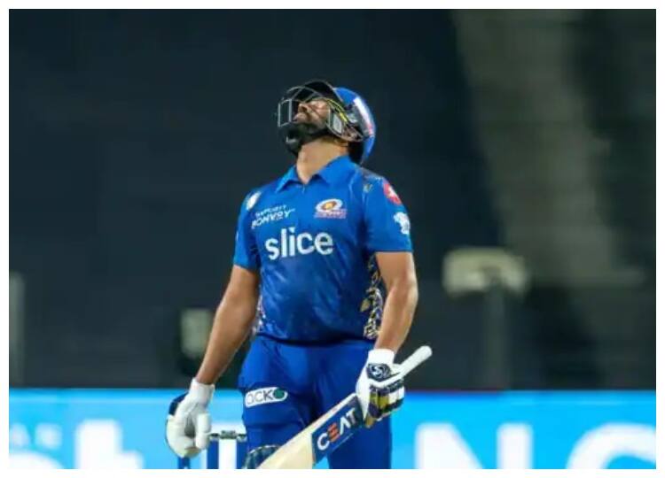 ipl 2022 rohit sharma became the batsman to get out for the most number of ducks in ipl IPL 2022 :  रोहित शर्माच्या नावावर लाजीरवाण्या विक्रमाची नोंद, आयपीएलमध्ये असा करणारा पहिलाच खेळाडू