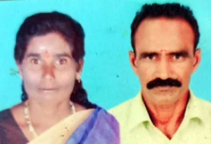 Trichy: Husband who hacked his wife to death for refusing to pay money committed suicide by hanging திருச்சி அருகே பணம் தர மறுத்த மனைவியை வெட்டிக் கொன்றுவிட்ட கணவன் தூக்குப்போட்டு தற்கொலை