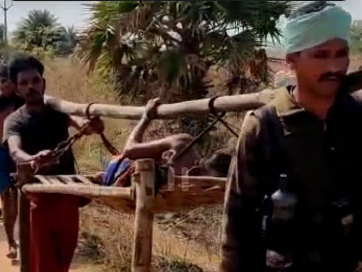 Dantewada DRG Jawan shows humanity took pregnant woman to hospital by cot ANN Dantewada News: दंतेवाड़ा में DRG के जवानों ने पेश की इंसानियत की मिसाल, खाट पर गर्भवती महिला को पहुंचाया अस्पताल