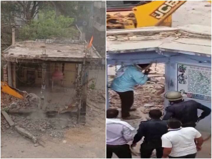 Rajasthan Bulldozer Razes 300-Year-Old Shiva Temple In Alwar BJP Hits Out At Congress Govt Alwar Temple Demolition: 300 ఏళ్ల నాటి శివాలయం జేసీబీతో కూల్చివేత- భాజపా ఆన్‌ ఫైర్!