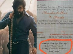 फैंस के सिर चढ़कर बोल रहा 'रॉकी भाई' का स्वैग, एक शख्स ने अपनी शादी के कार्ड पर छपवाया KGF-2 का डायलॉग