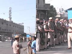 In Pics: जहांगीरपुरी में हिंसा के एक हफ्ते बाद भी इलाके में भारी पुलिस बल तैनात, ड्रोन से रखी जा रही चप्पे-चप्पे पर नजर