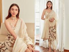 IN PICS: Aditi Rao Hydari Looks Elegant In Kurta Churidar Set