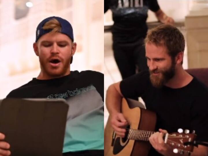 IPL 2022: सनराइजर्स हैदराबाद के खिलाड़ियों ने बनाया टीम का थीम सॉन्ग, विलियमसन ने बजाया गिटार ipl 2022 kane williamson played guitar Sunrisers Hyderabad Players in team anthem song IPL 2022: सनराइजर्स हैदराबाद के खिलाड़ियों ने बनाया टीम का थीम सॉन्ग, विलियमसन ने बजाया गिटार