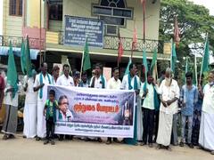 மயிலாடுதுறையில் தொடர் மின்வெட்டை கண்டித்து போராட்டத்தில் குதித்த விவசாயிகள்