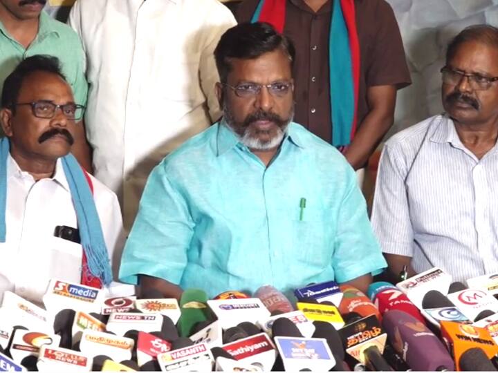 Central government conspiracy to bring about regime change in Pondicherry by the Governor - Thirumavalavan புதுச்சேரியில் ஆளுநர் மூலம் ஆட்சி மாற்றத்தை ஏற்படுத்த மத்திய அரசு சதி -  திருமாவளவன்