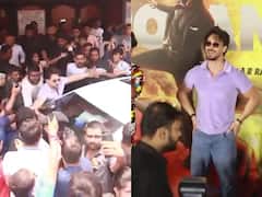 Tiger Shroff Gets Mobbed By A Sea Of Fans Outside Gaiety Galaxy - Watch