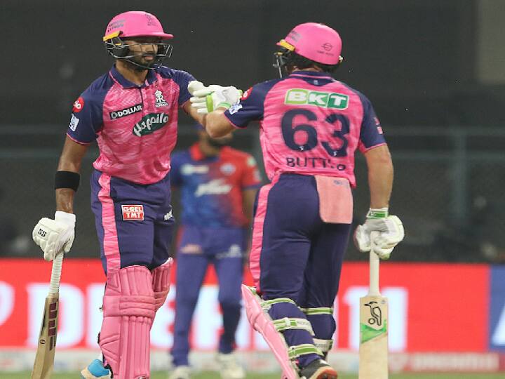 IPL 2022: Rajasthan Royals set 223 runs as target for Delhi Capitals in their League game RR vs DC: பட்லர் சதம்.. படிக்கல் அரைசதம்.. நடப்பு தொடரில் அதிகமான ஸ்கோரை அடித்த ஆர்.ஆர் - 222 ரன்கள் குவிப்பு !