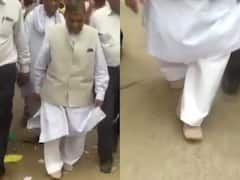Agra: BJP MLA Chhotelal Verma's Shoes Stolen Outside Temple, Wishes Well To Poor Man