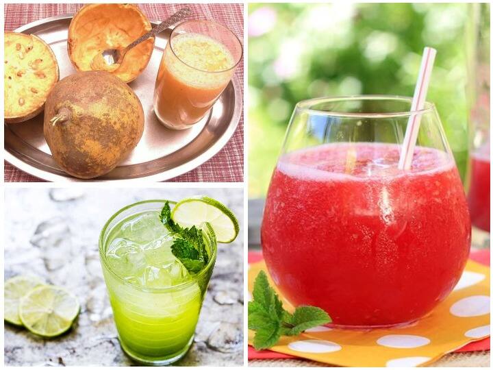 Best Summer Drinks Healthy Water Melon Juice Recipe Wood apple juice and Lemonade Recipe Best Summer Drinks: गर्मी में इन हेल्दी जूस से मेहमानों का मूड करें हैप्पी