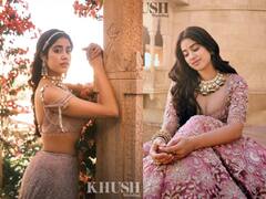 PHOTO: अभिनेत्री जान्हवी कपूरचा 'नवराई' लूक, देतेय Bride Goals