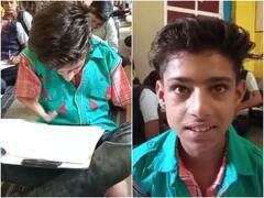 Inspiring Story: जहां चाह वहां राह, सातवीं कक्षा के छात्र के नहीं हैं दोनों हाथ, मुंह से लिखकर देता है पेपर