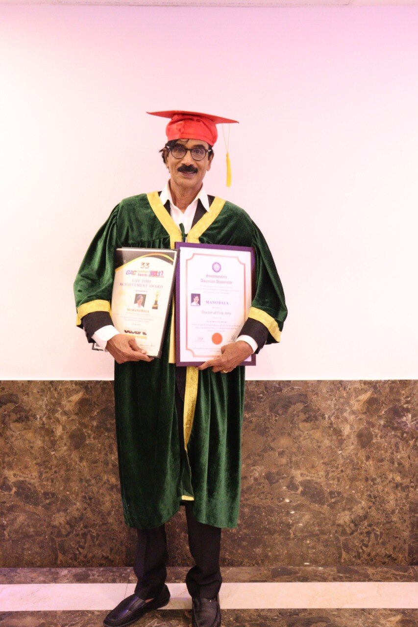 Manobala Doctorate Degree: மனோபாலா, பூச்சி முருகனுக்கு டாக்டர் பட்டம்.. அமெரிக்காவில் ஒரு அங்கீகாரம்..