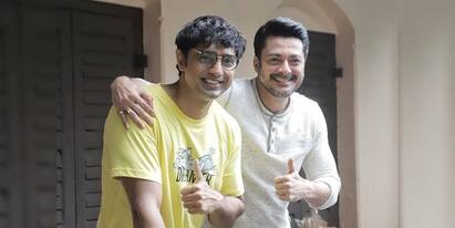 Jisshu On Kishmish: Jisshu U Sengupta Showering love on Dev and Rukmini Maitras Kishmish Jisshu On Kishmish: মুক্তির বাকি ৫ দিন, কিশমিশ-কে মিষ্টি শুভেচ্ছা যীশু সেনগুপ্তর
