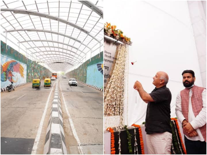 Delhi Deputy CM Manish Sisodia inaugurates Ashram Underpass Ashram Underpass Inauguration: डिप्टी सीएम मनीष सिसोदिया ने आश्रम अंडरपास का उद्घाटन, बोले- ये बचाएगा 1550 लीटर तेल