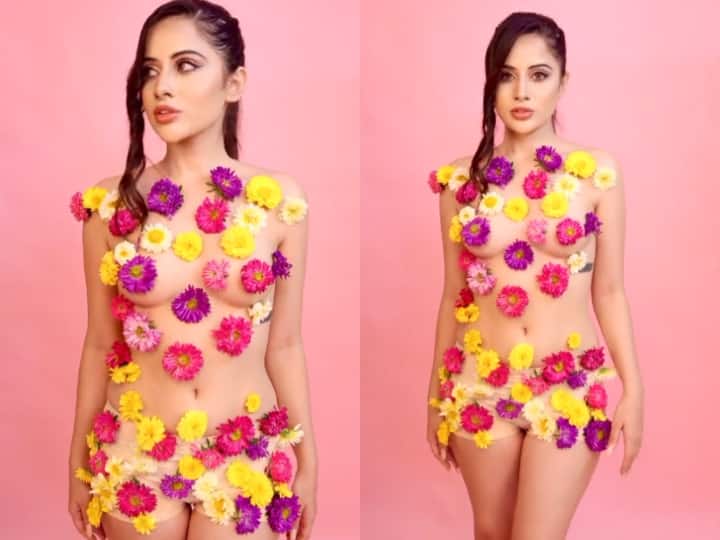 Urfi Javed Wears Nothing But Flowers On Her Body In The Latest Video, Gets Trolled Urfi Javed Wears Nothing But Flowers On Her Body In The Latest Video, Gets Trolled