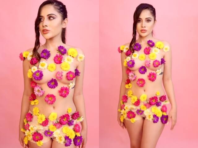 Urfi Javed Wears Nothing But Flowers On Her Body In The Latest Video Gets  Trolled
