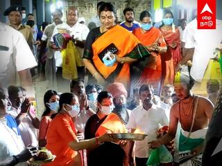 Durga Stalin Visit Thirukadaiyur Temple  | திருக்கடையூரில் துர்கா ஸ்டாலின் வழிபாடு