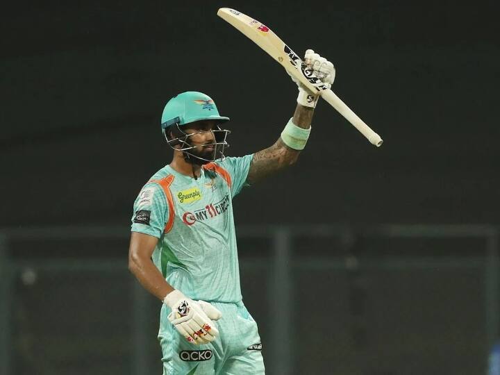 IPL 2022 LSG vs MI Lucknow Captain KL Rahul Scored Century against Mumbai become first batsman to most 50+ score against MI in IPL LSG vs MI: मुंबई के खिलाफ केएल राहुल ने रचा इतिहास, IPL में सबसे ज्यादा शतक लगाने वाले दूसरे भारतीय बने