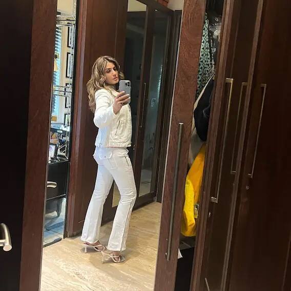 રવીનાએ અલગ-અલગ આઉટફિટ્સમાં અલગ-અલગ મેકઅપ સાથે વિવિધ પોઝમાં ફોટો પાડીને શેર કર્યા છે.