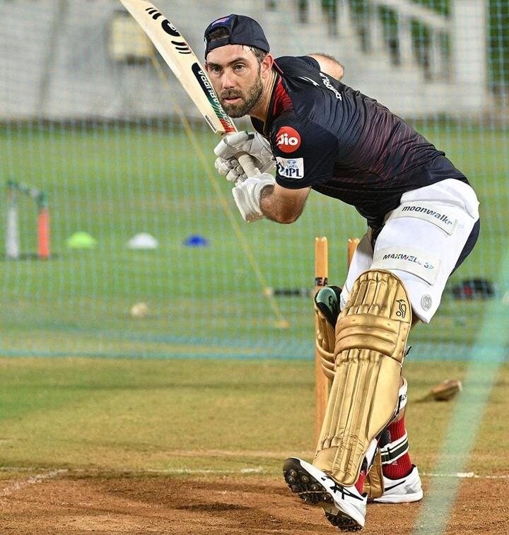 'बिग शो' ग्लेन मैक्सवेल ने भी अपनी बल्लेबाजी पर काफी ज्यादा मेहनत की. मैक्सवेल भी इस मैच में कोई बड़ी पारी खेलना चाहेंगे.  (फोटो क्रेडिट: RCB/instagram)