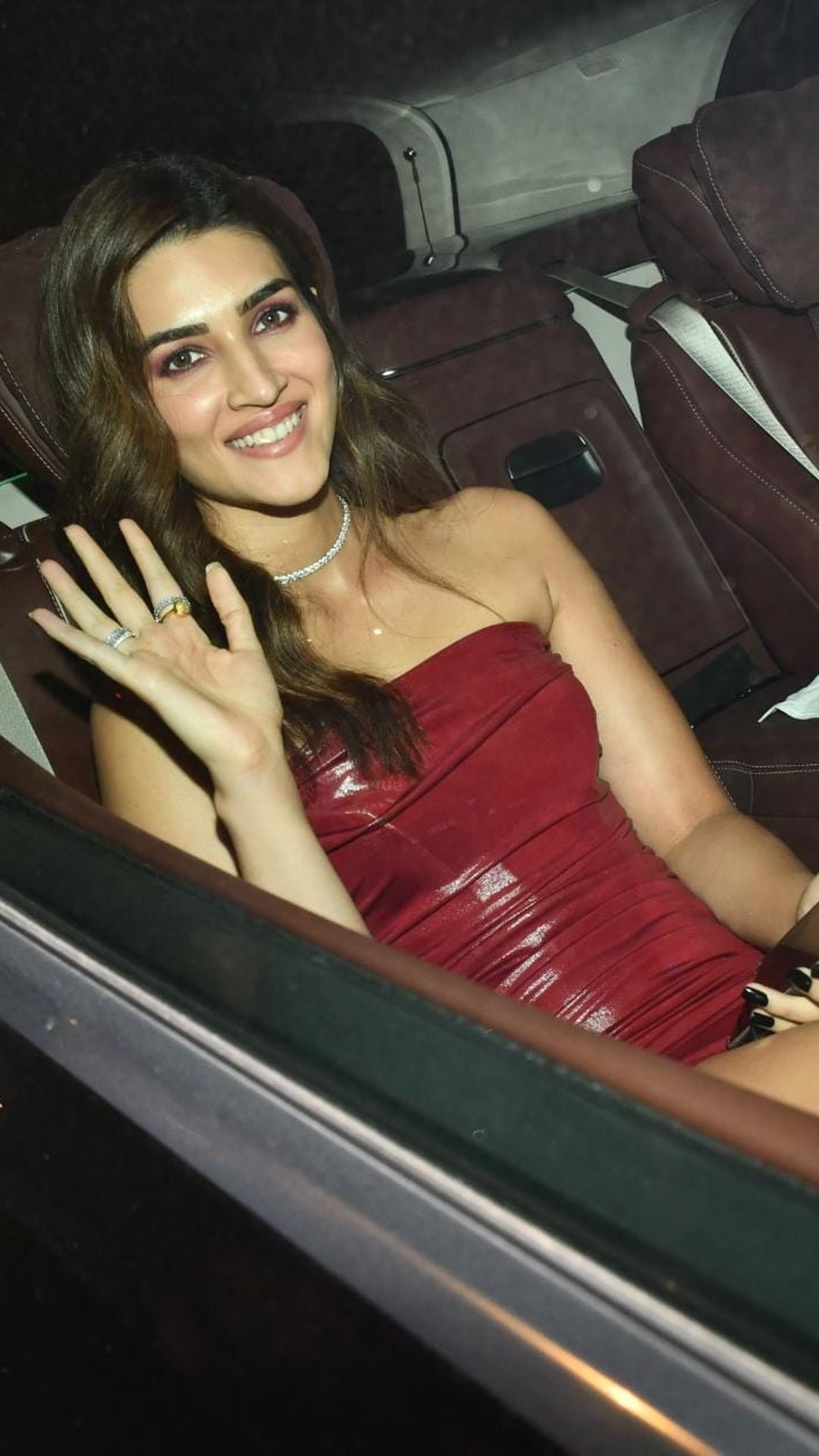 Shehzada' star Kriti Sanon oozes charm in red dress, see pictures