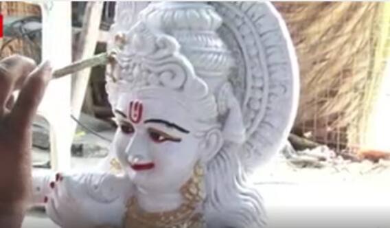 Nizamabad Plaster of paris :ఆకట్టుకుంటున్న రాజస్థానీ ప్లాస్టర్ ఆఫ్ పారిస్ బొమ్మలు|ABP Desam