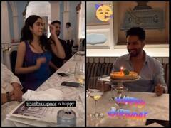 Varun Dhawan Birthday: 'बवाल' के सेट पर वरुण धवन ने जाह्नवी कपूर के साथ मनाया जन्मदिन, शेयर की ये Cute वीडियो