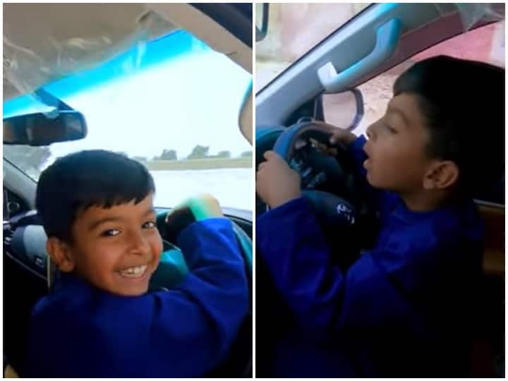 Video of 8 Years Pakistani Boy getting viral Boy Driving Toyota Fortuner car with sister Watch: फॉर्च्युनर चला रहा बच्चा उम्र है महज आठ, हर कोई हो रहा हैरान देखकर ड्राइविंग के ठाठ