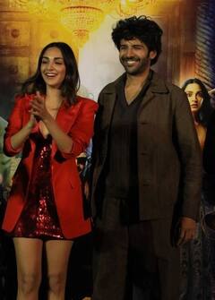 Bhool Bhulaiyaa 2 Trailer Launch: ਕਿਆਰਾ ਨੇ ਕਾਰਤਿਕ ਆਰੀਅਨ ਨਾਲ ਸ਼ਾਰਟ ਰੈੱਡ ਡਰੈੱਸ 'ਚ ਬਾਈਕ 'ਤੇ ਕੀਤਾ ਧਮਾਕਾ